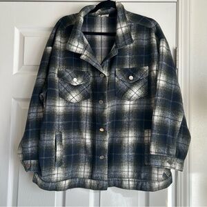 143 Story flannel button down lightweight  jacket size 2x
